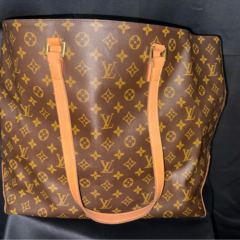 Louis Vuitton Brown and Tan Monogram Handbag